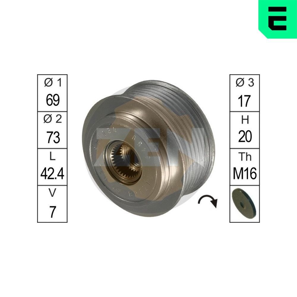 ERA Generator friløbskobling Varenummer: ZN5459 billige