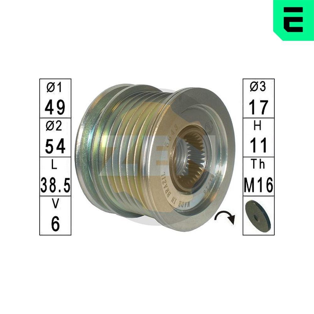 ERA Alternator Freewheel Clutch Article number: ZN5643 cheaply