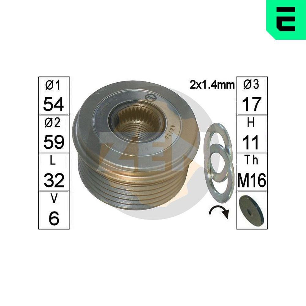 ERA Alternator Freewheel Clutch Article number: ZN5679 cheaply