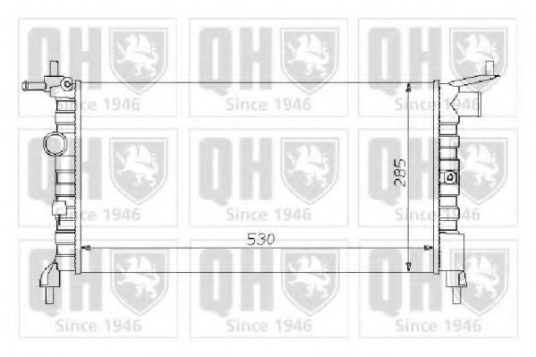 QUINTON HAZELL Engine radiator Article number: QER1245 cheaply