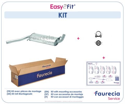 Faurecia Srednji glusnik (izpusni lonec) številka artikla: FS03015 poceni