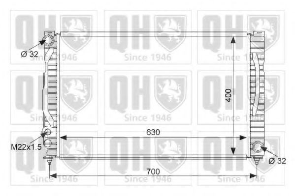 QUINTON HAZELL Radiaator, mootorijahutus Artikli number: QER1898 soodsalt