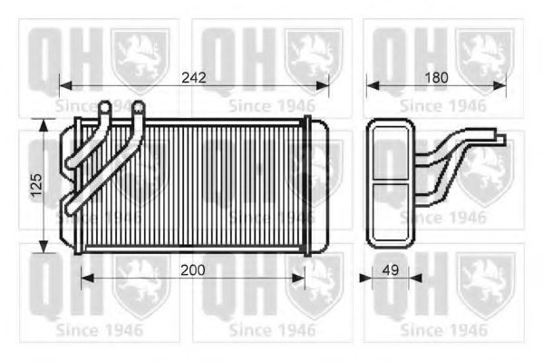 QUINTON HAZELL Heater matrix Article number: QHR2008 cheaply