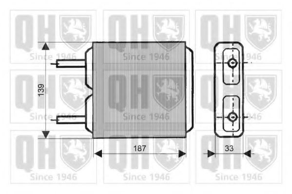 QUINTON HAZELL Heater matrix Article number: QHR2027 cheaply