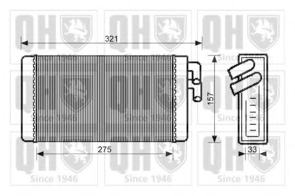 QUINTON HAZELL Heater matrix Article number: QHR2068 cheaply
