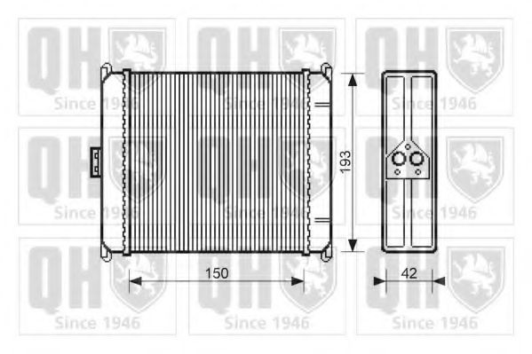 QUINTON HAZELL Heater matrix Article number: QHR2085 cheaply
