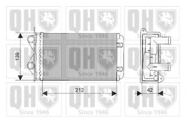 QUINTON HAZELL Heater matrix Article number: QHR2090 cheaply