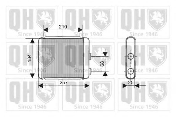 QUINTON HAZELL Heater matrix Article number: QHR2128 cheaply