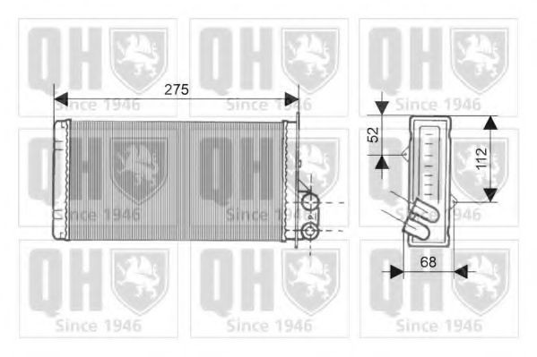 QUINTON HAZELL Heater matrix Article number: QHR2145 cheaply