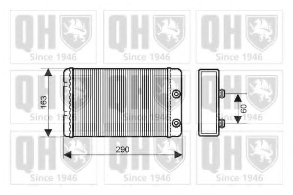 QUINTON HAZELL Heater matrix Article number: QHR2158 cheaply