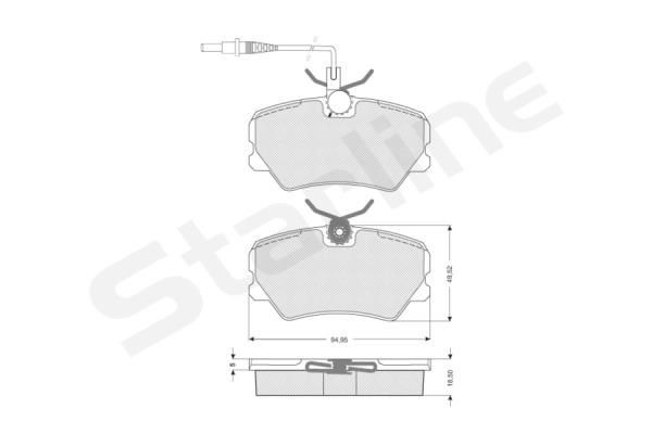 STARLINE Brake pad set Article number: BD S041 cheaply