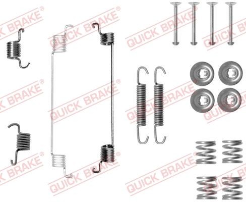 QUICK BRAKE 105-0014 Tilbehørssæt, bremsebakker IDEA 1.3 D Multijet 95 HK Diesel