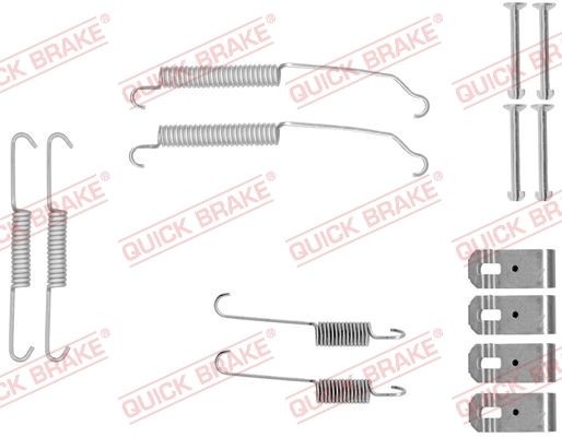 QUICK BRAKE 105-0015 Tilbehørssæt, bremsebakker 2 1.5 115 HK Benzin