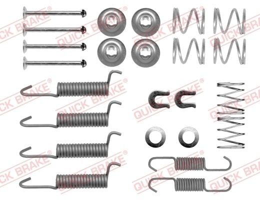 QUICK BRAKE 105-0016 Tilbehørssæt, parkeringsbremsebakker FRONTERA 2.0 i 115 HK Benzin 1998