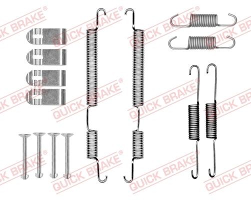 QUICK BRAKE 105-0045 Tilbehørssæt, bremsebakker PICANTO 1.2 (G4LA) 84 HK Benzin