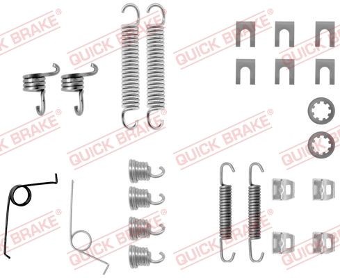 QUICK BRAKE 105-0545 Lisakomplekt, Piduriklotsid SIMCA 1610 2.0 110 HP Bensiin 1980