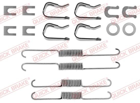 QUICK BRAKE 105-0557 Tilbehørssæt, bremsebakker 12 1.3 54 HK Benzin 1983