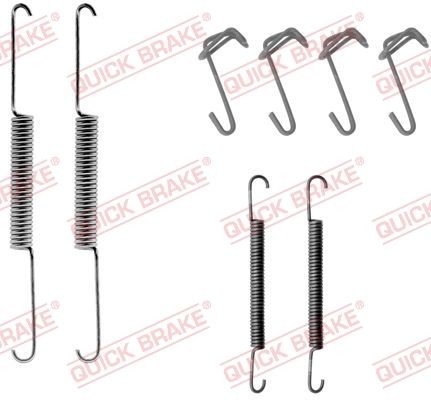 QUICK BRAKE 105-0563 Tilbehørssæt, bremsebakker ASCONA 1.6 (F68, M68) 75 HK Benzin 1988