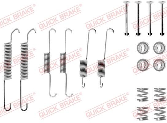 QUICK BRAKE 105-0590 Tilbehørssæt, bremsebakker 12 1.3 54 HK Benzin 1983