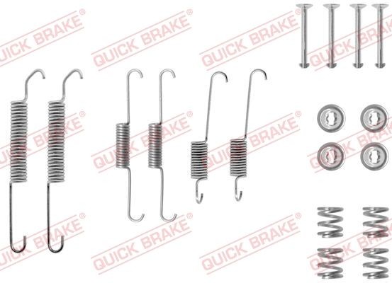 QUICK BRAKE 105-0591 Lisakomplekt, Piduriklotsid SAMBA 1.4 (51A632) 72 HP Bensiin 1987