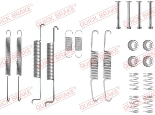 QUICK BRAKE 105-0597 Tilbehørsett, bremsesko PASSAT 1.8 Syncro 90 HK Bensin 1989