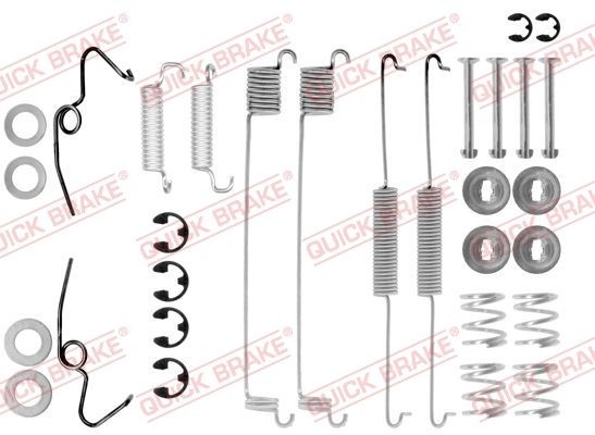 QUICK BRAKE 105-0641 Lisakomplekt, Piduriklotsid TRANSIT 2.0 Cat (TBS, TCL, TCS) 78 HP Bensiin 1992