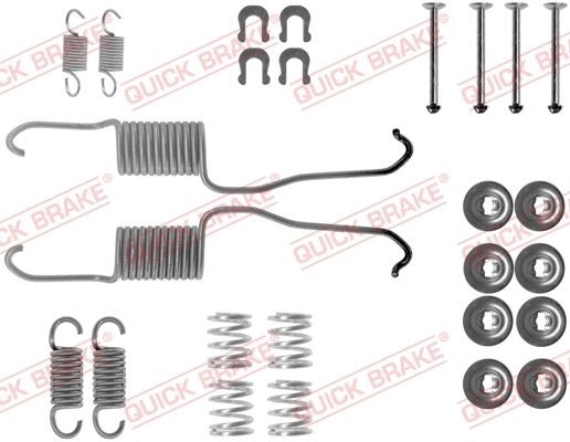 QUICK BRAKE 105-0683 Tilbehørsett, bremsesko CORDIA 1.6 GSL 75 HK Bensin 1989
