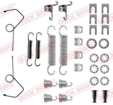 QUICK BRAKE 105-0686 Tilbehørssæt, bremsebakker TRAFIC 2.0 4x4 80 HK Benzin 1989