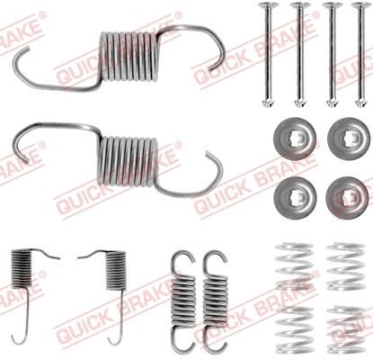QUICK BRAKE 105-0696 Tilbehørssæt, bremsebakker PAJERO 2.5 TD 4WD 99 HK Diesel 1999