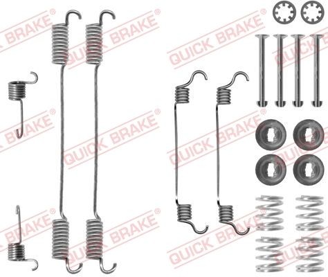QUICK BRAKE 105-0740 Lisakomplekt, Piduriklotsid SCUDO 2.0 JTD 109 HP Diisel 2006