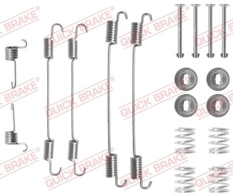 QUICK BRAKE 105-0750 Lisakomplekt, Piduriklotsid DS3 1.6 Vti (SA5FS9, SA5FS0) 120 HP Bensiin