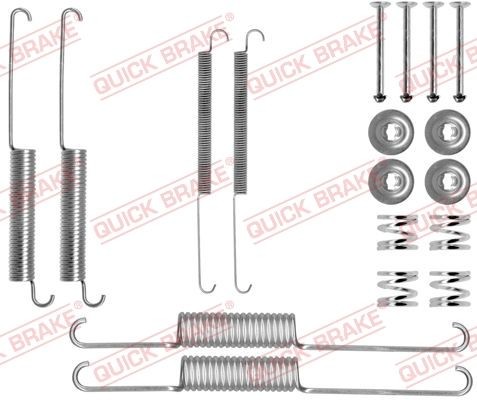 QUICK BRAKE 105-0758 Tilbehørssæt, bremsebakker FRONTERA 2.0 i 115 HK Benzin 1998
