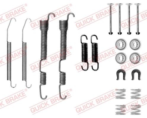 QUICK BRAKE 105-0761 Tilbehørssæt, bremsebakker LANCER 1.8 4WD 97 HK Benzin 1994
