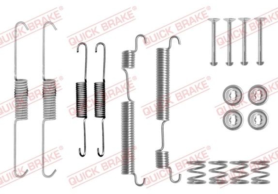 QUICK BRAKE 105-0770 Tilbehørssæt, bremsebakker PONY 1.3 67 HK Benzin 1995