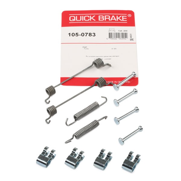 QUICK BRAKE 105-0783 Tilbehørssæt, bremsebakker KA 1.3 TDCi 75 HK Diesel 2016