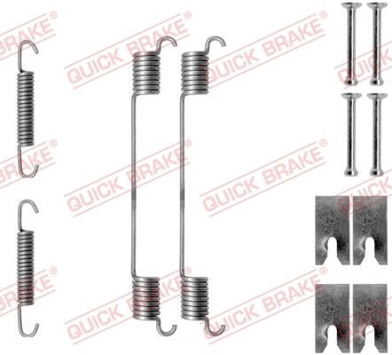 QUICK BRAKE 105-0814 Tilbehørssæt, bremsebakker IDEA 1.3 D Multijet 90 HK Diesel