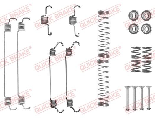 QUICK BRAKE 105-0835 Lisakomplekt, Piduriklotsid DS3 1.6 Vti (SA5FS9, SA5FS0) 120 HP Bensiin