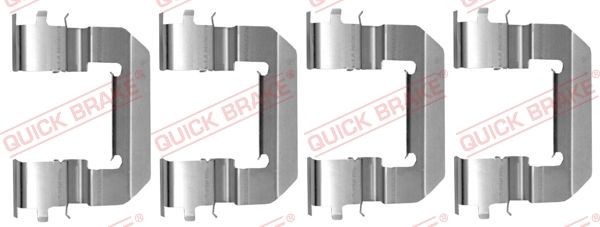 QUICK BRAKE 109-0014 Lisakomplekt, ketaspiduriklotsid CEE'D 1.4 MPI 101 HP Bensiin 2018