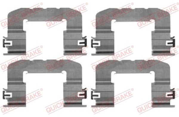 QUICK BRAKE 109-0017 Lisakomplekt, ketaspiduriklotsid CEE'D 1.4 MPI 101 HP Bensiin 2018