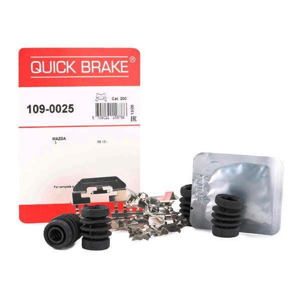 QUICK BRAKE 109-0025 Monteringssæt til bremseklodser 3 2.0 Flexfuel 165 HK Benzin/Ethanol 2019