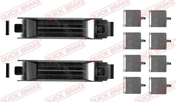 QUICK BRAKE 109-0029 Lisakomplekt, ketaspiduriklotsid SUPERB 2.0 TDI 190 HP Diisel