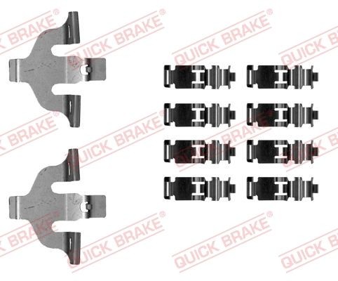 QUICK BRAKE 109-0030 Monteringssæt til bremseklodser TOUAREG 3.0 TSI 4motion 340 HK Benzin