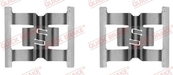 QUICK BRAKE 109-0031 Monteringssæt til bremseklodser Q7 3.0 TFSI quattro 333 HK Benzin 2015