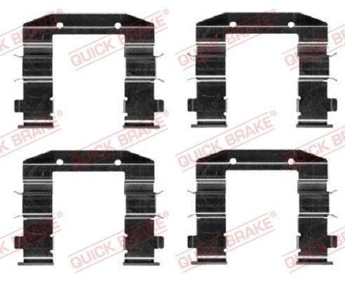 QUICK BRAKE 109-0037 Lisakomplekt, ketaspiduriklotsid CEE'D 1.4 MPI 101 HP Bensiin 2018