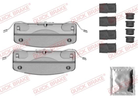 QUICK BRAKE 109-0041 Monteringssæt til bremseklodser Q7 3.0 TFSI quattro 333 HK Benzin 2015