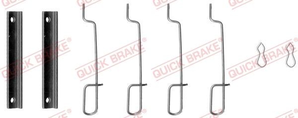 QUICK BRAKE 109-0992 Σετ βοηθ. εξαρτημάτων, τακάκια φρένων 309 1.3 64 PS Βενζίνη 1989
