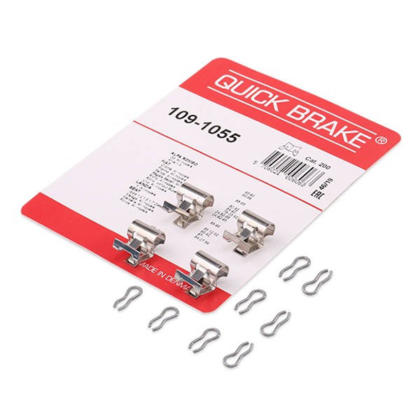 QUICK BRAKE 109-1055 Monteringssæt til bremseklodser UNO 1.6 R 90 HK Benzin 2006