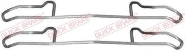 QUICK BRAKE 109-1100 Monteringssæt til bremseklodser CALIBRA A 2.0 i 4x4 (M07) 115 HK Benzin 1997