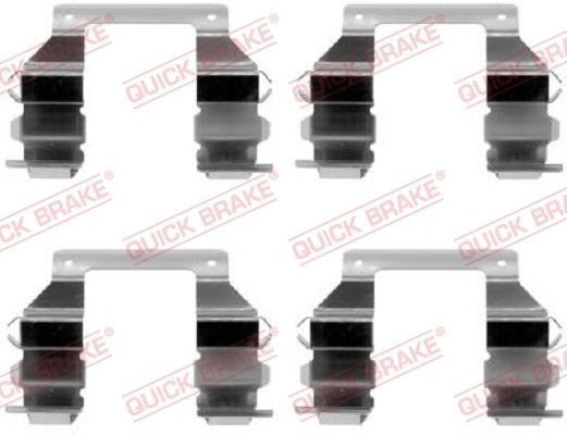 QUICK BRAKE 109-1103 Monteringssæt til bremseklodser L 200 2.5 D 4WD 70 HK Diesel 1996