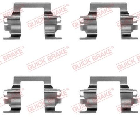 QUICK BRAKE 109-1117 Monteringssæt til bremseklodser FRONTERA 2.3 TD 100 HK Diesel 1998